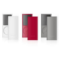 Belkin Simple Silicone Sleeve - 3-pack for iPod nano (4th Gen) Red / Grey / White (F8Z401EARGW-3)